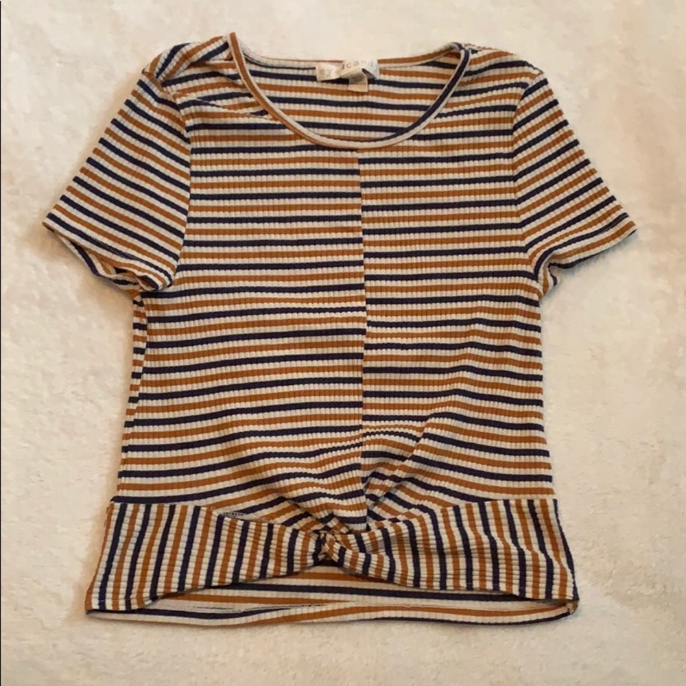 Striped crop top